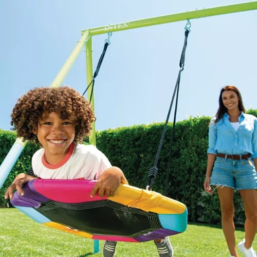 Balanço Infantil Intex 4 Posições Com Planador E Trapézio Cor Colorido