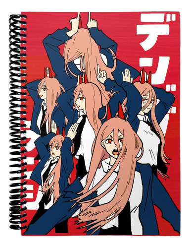 Cuaderno Libreta Anotador A6 Lisa - Chainsaw Man 10