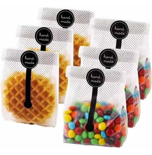 Bolsas Plástico Translúcido Para Galletas Candy Snack 150pzs