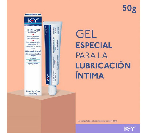 Gel Lubricante K-y Caja Con Tubo Con 50 G