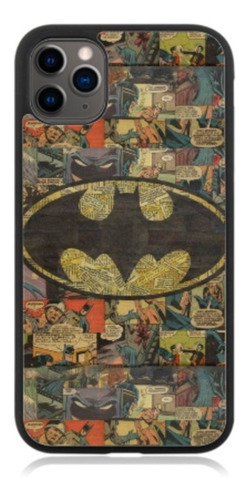 Funda Protector Para iPhone Batman Comic Logo Collage