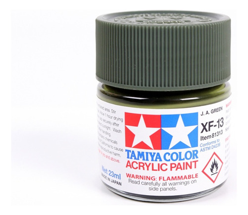 Pintura Acrílica De 23ml Xf13 J. A. Green By Tamiya # Xf13