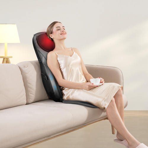Asiento Masajeador De Espalda De Lujo Life&care Negro