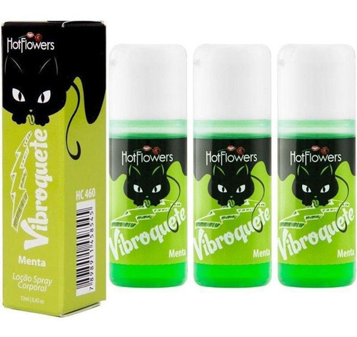 Kit 03 Gel Sexo Oral Vibroquete Menta Hot Flowers - Sex Shop