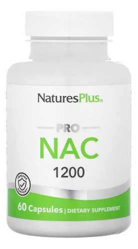 Naturesplus Pro Nac 1200 Mg N-acetil-cisteína 60 Cápsulassfn Sabor Sin Sabor