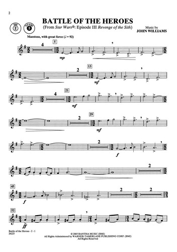 Great Movie Instrumental Solos, Clarinete, Level 2-3.