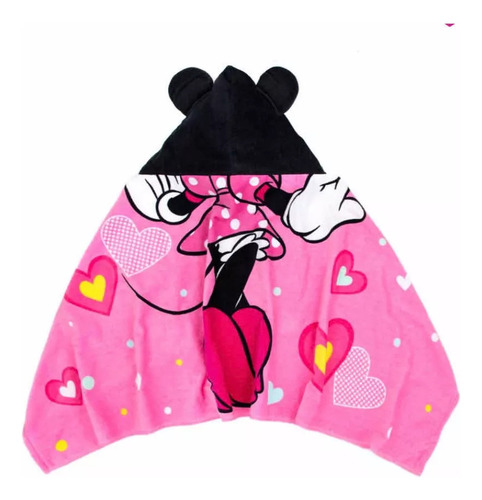 Toalla Niña Minnie Mouse Capucha Bata