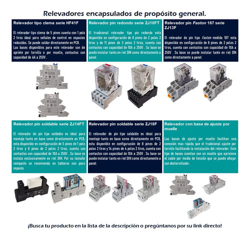 Relevador Clema Con Base 5 Pines 24v Atornillable