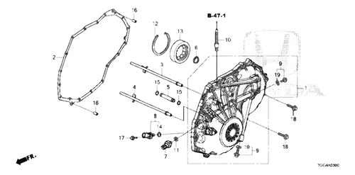 Sensor De Velocidad De Transmisión Honda Cvt 28810-5rg-004
