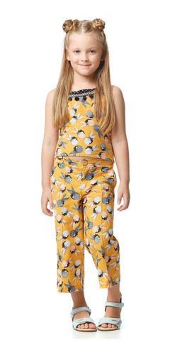 Imagem 1 de 2 de Conjunto Top E Pantacourt Camu Camu Infantil Menina