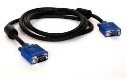 Cable De Video Vga  Macho A Macho 1,5 Mts Con Filtros 15 Pin