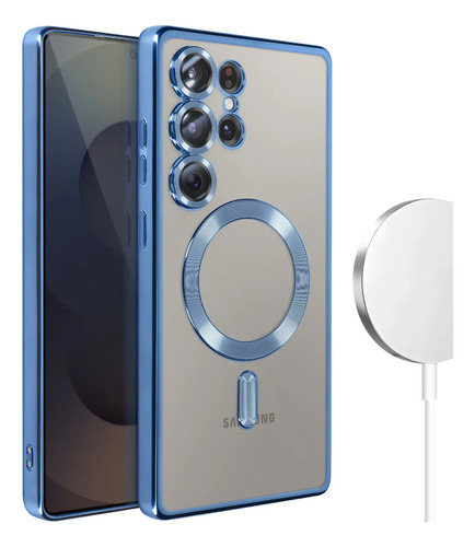 Funda Para Samsung S23ultra S23 Ultra Protector Lente Azul S23 Ultra