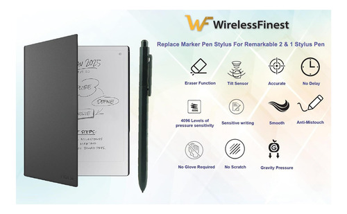Emr Stylus Con Lápiz De Borrador Para Notable 2 Bolígrafos +
