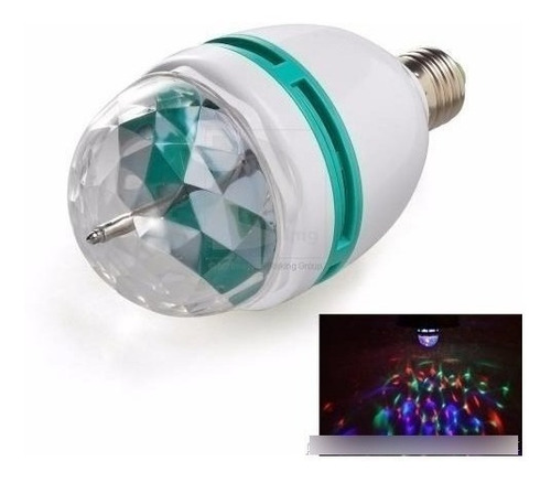 Paquete 50 Focos Led Colores Giratorio Rgb Fiestas Disco