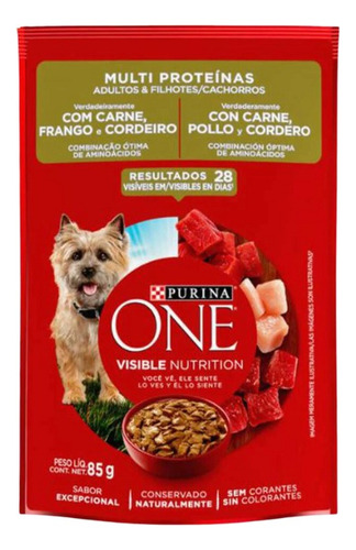 Sachê One Cães Adulto E Filhotes Multi Proteínas 85 G