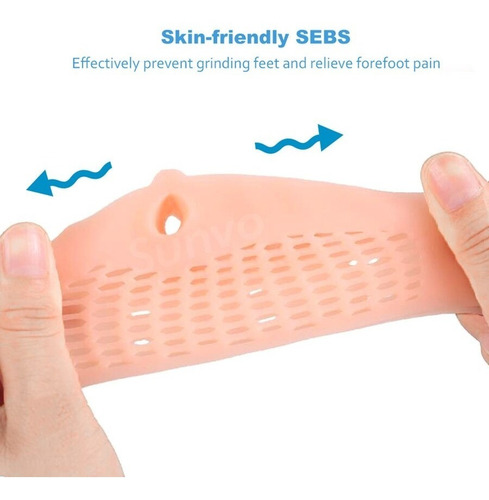Imagem 3 de 10 de Palmilha Silicone Plantar Antipé Proteção Anti-calos No Pé