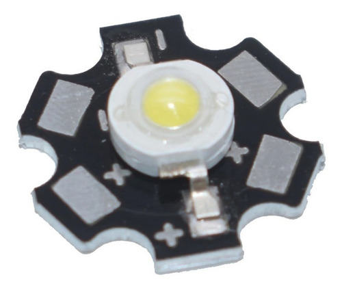 10 Piezas De Led Blanco 1w 1 Watts Con Disipador