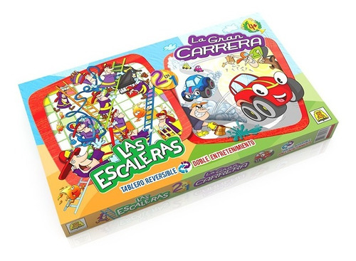 Las Escaleras - La Gran Carrera 2 En 1 Juego De Mesa C28 Edu