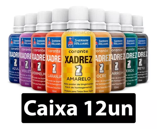 CORANTE LÍQQUIDO XADREZ 50ML - VÁRIAS CORES