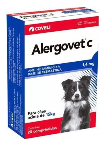 Alergovet C 1,4 Mg - 20 Comprimidos