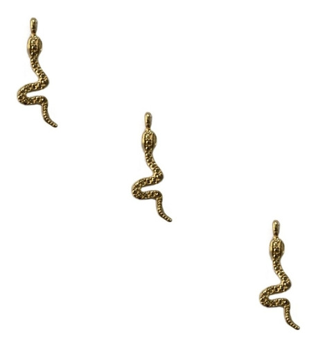 Serpiente Mini En Chapa De Oro, 10 Grs , 20 Pzas