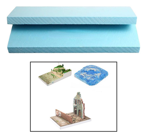 2 Piezas De Material De Modelo De Bricolaje De 30cmx10cmx5cm