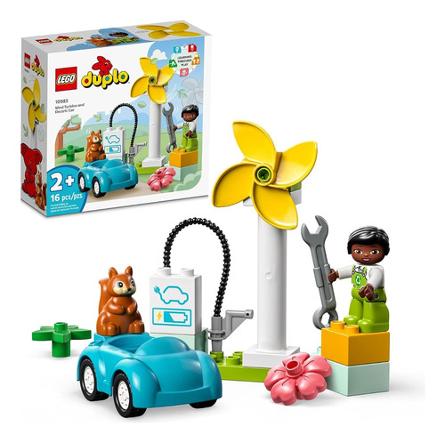 Lego Duplo 10985 Turbina De Aire Y Carro Eléctrico 16 Piezas