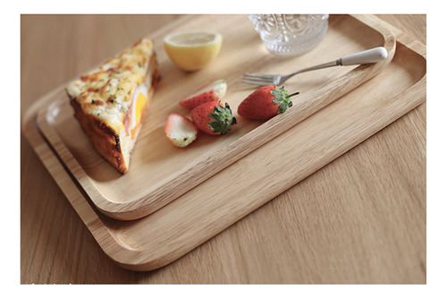 Bandeja De Madera Para Servir F 34 × 23 Cm