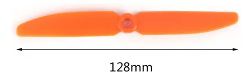 Lot 10 Paires Hélices 5030 – 5x3 CCW/CW – Orange – Pour Drone Quadcopter 250mm