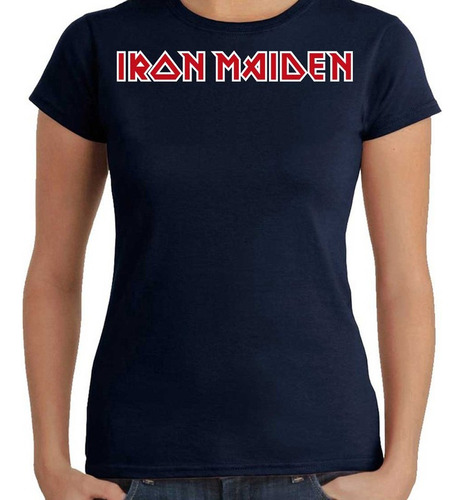 Remera Mujer Iron Maiden 100% Algodón Calidad Premium 3