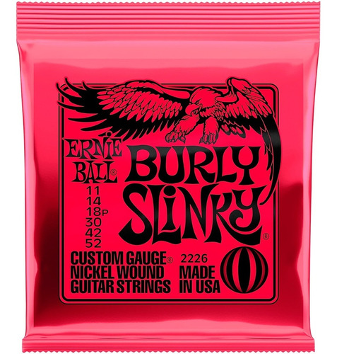 Imagen 1 de 6 de Cuerdas Guitarra Eléctrica Ernie Ball Burly Slinky 11-52