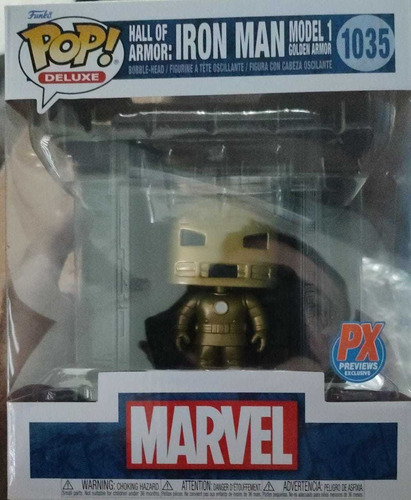 Funko Pop! Hall Of Armor: Iron Man Golden Armor #1035 Et. Px