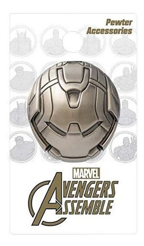 Marvel Iron Man Hulkbuster Head Deluxe Pewter Lapel 4txwm