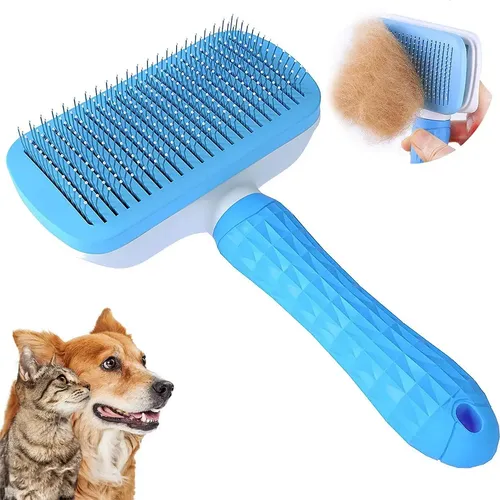 Cepillo Autolimpiante de Aseo para Perros y Gatos