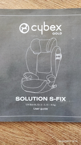 Silla De Auto Cybex, Modelo Solution S-fix.