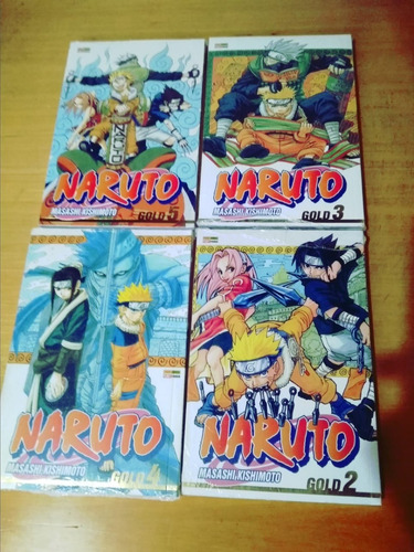 Mangá Naruto Gold 1 Ao 5 - Primeira Impressão