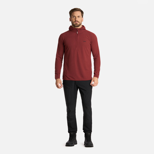 Polerón Hombre Jacaranda Nanof 14 Zip Hoody Burdeo Lippi I25