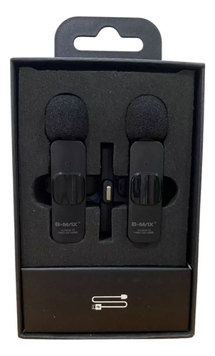Microfone Lapela Duplo B-max Bm-221ip