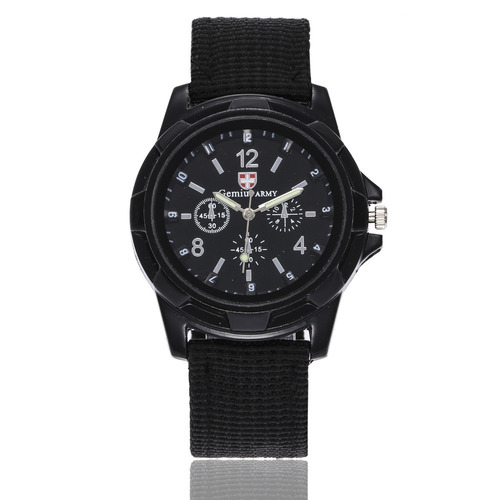 Reloj Hombre Militar Army Campamento Moda Caballero Cruz