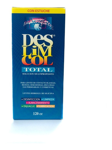 Liquido Solución Multi Para Lentes Contacto 120 Cc + Estuche