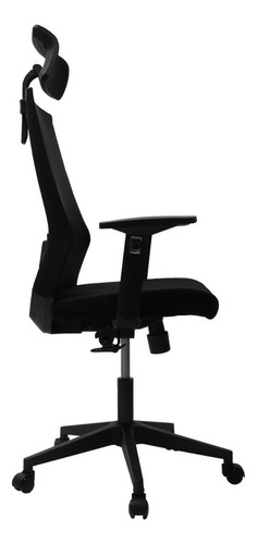 Silla Ejecutiva Mundo In Carrara 241a Malla Mesh Cabecera Color Negro