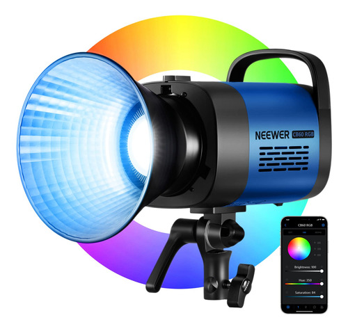 Neewer Cb60 Rgb 70w Led Video Light Con Control De Aplicacio