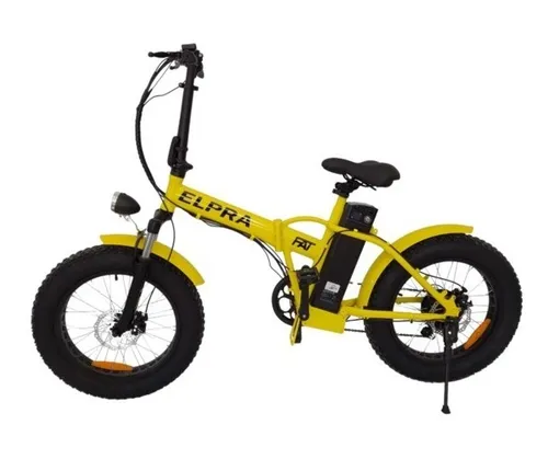 Bicicleta Eléctrica Elpra Fat Bateria De Litio 100% Plegable