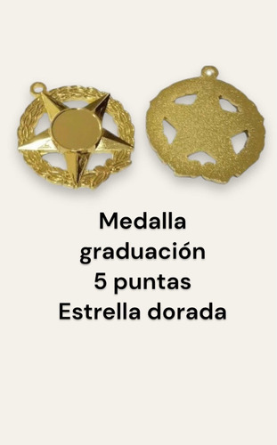 Medallas Doradas 5 Puntas