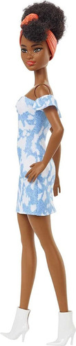 Imagem 3 de 7 de Barbie Fashionistas 185 Negra Turbante Sardas 2022 Bandana