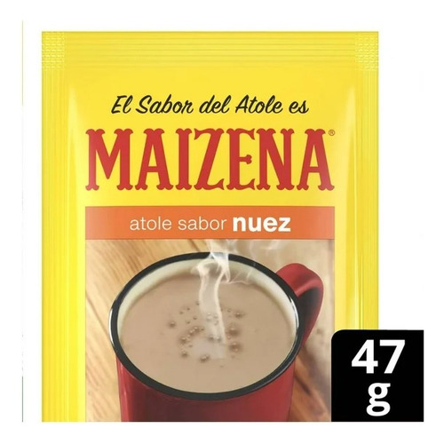 Fécula De Maíz Maizena Atole Fortificado Sabor Nuez 47 G