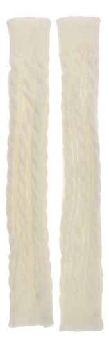 2 Piezas Largas Guantes De Invierno De Malla Suave Accesorio