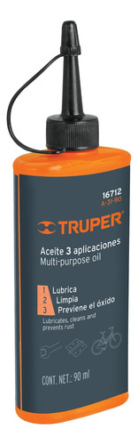 Aceite Lubricante Multiusos 90ml 3 Oz Truper 16712