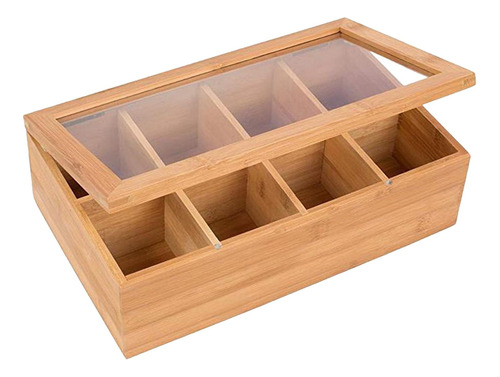 Caja De Almacenamiento De Té, Joyero Portátil 8 Rejillas