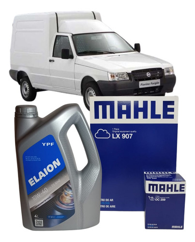 Kit 2 Filtros + Aceite Elaion Fiat Fiorino 1.3 8v Fire